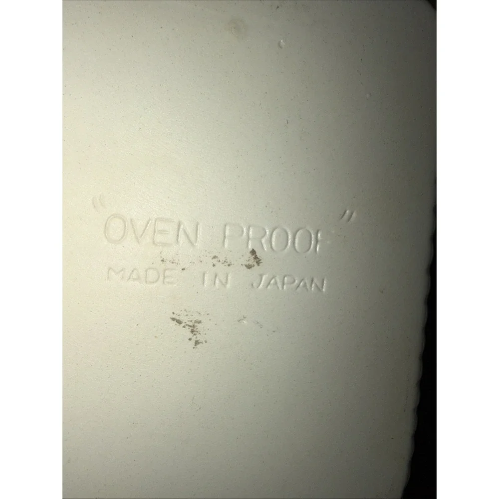Vtg Stoneware Casserole Dish Lid  Made In Japan‎ Vegetable Harvest Ovenproof